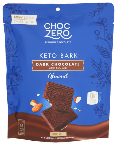 Choczero 
Bark Drk Choc Almnd, 6 OZ.