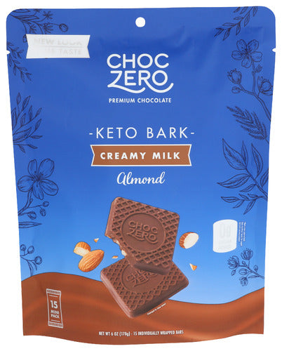 Choczero 
Bark Mlk Choc Almnd, 6 OZ.