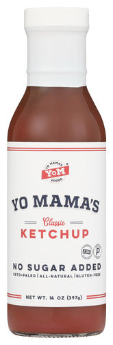 YO MAMAS FOODS KETCHUP CLASSIC - 14 OZ