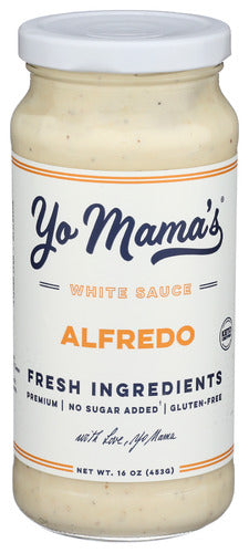 YO MAMAS FOODS SAUCE CLASSIC ALFREDO - 16 OZ
