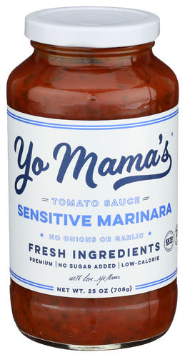 YO MAMAS FOODS SAUCE TOM SENS MARINARA - 25 OZ