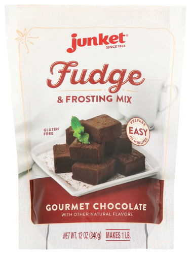 JUNKET MIX FUDGE & FROSTING - 12 OZ