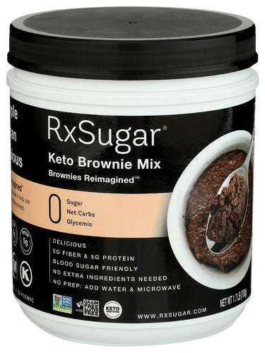 Rxsugar Mix Brwnie Keto Canister, 26.8 OZ.