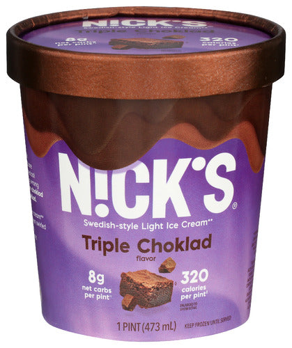 Nicks Ice Cream Trpl Choc Brwn, 16 OZ.