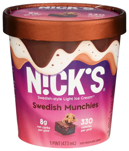 NICKS ICE CREAM BRWN COOKI DGH - 16 OZ
