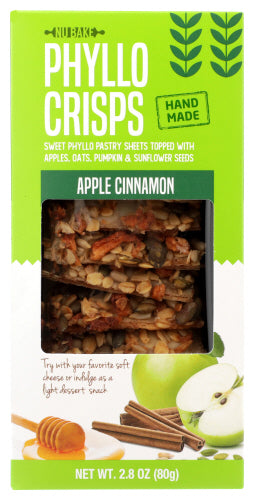 Nu Bake Phyllo Crisps Apple Cinn, 2.8 OZ.