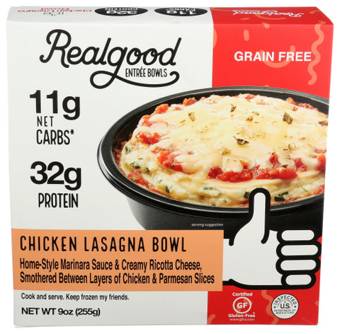 Real Good Foods Bowl Lasagna, 9 OZ.