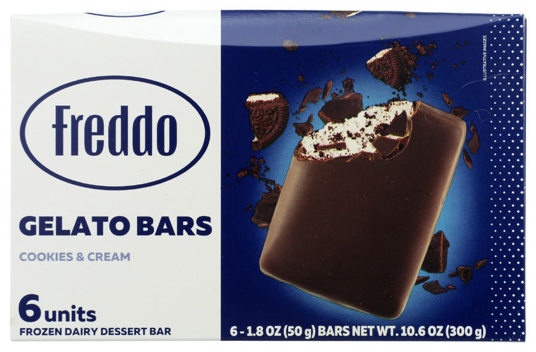FREDDO BARS GELATO COOKIES CREM - 10.582 OZ