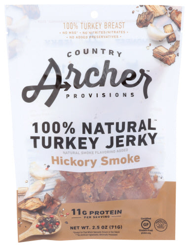 Country Archer 
Jerky Trky Hickory Smkd, 2.5 OZ.