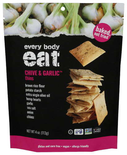 EVERY BODY EAT THINS CHIVE AND GARLIC - 4 OZ