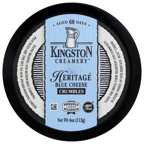 KINGSTON CREAMERY BLUE CHEESE CRUMBLE CUPS - 4 OZ