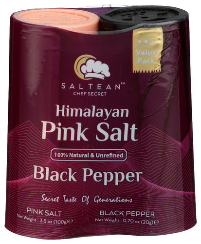 Saltean Chef Secret Salt Pnk Hml & Peppr Set, 3.5 OZ.