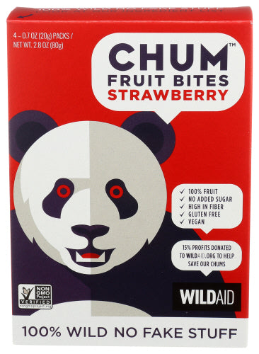 Chum 
Bites Fruit Strawbrry 4Pk, 2.83 OZ.