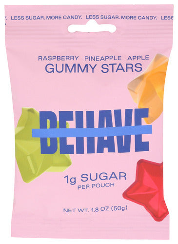 Behave Foods Inc 
Gummies Rspbry Apl Pnple, 1.8 OZ.