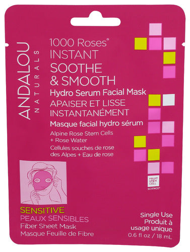 Andalou Naturals 
Mask Sheet Soothe Smooth, 0.6 FO.