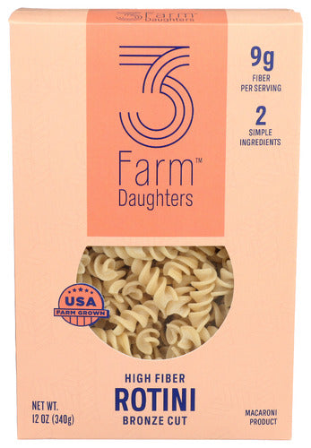 THREE FARM DAUGHTERS PASTA ROTINI THR FRM DAUG - 12 OZ