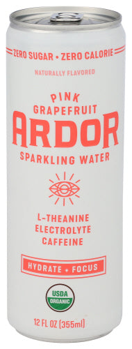 Ardor Organic Inc 
Sprklng Wtr Grapefruit, 12 FO.