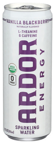 Ardor Organic Inc 
Water Sprkling Van Blkbrry, 12 FO.