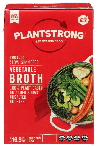 Plantstrong Broth Veg Slow Simmered, 16.9 FO.