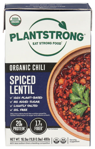 Plantstrong Chili Lentil Spiced, 16.9 FO.