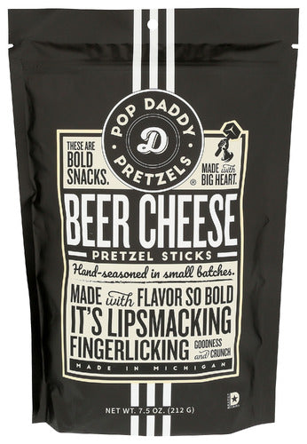 POP DADDY POPCORN & PRETZ PRETZELS CHS PERRIN BEER - 7.5 OZ