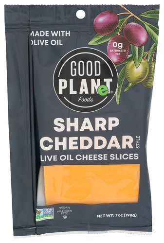 GOOD PLANET FOODS CHEESE SHRP OLV OIL SLCS - 7 OZ