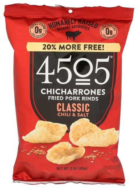 4505 Meats 
Pork Rinds Classic, 3 OZ.
