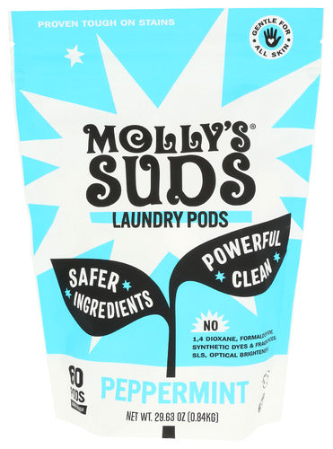 MOLLYS SUDS LAUNDRY PODS PPMT 60CT - 29.63 OZ