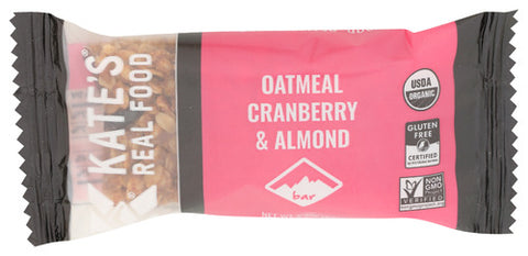 KATES REAL FOOD BAR OATMEAL CRNBRRY ALMND - 2.2 OZ