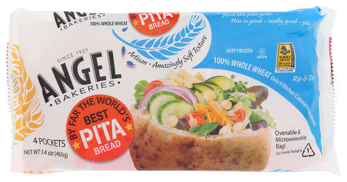 ANGEL BAKERIES BREAD PITA WHEAT ARTISAN - 14 OZ