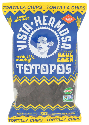 VISTA HERMOSA CHIPS TORTILLA BLUE SSLT - 9 OZ