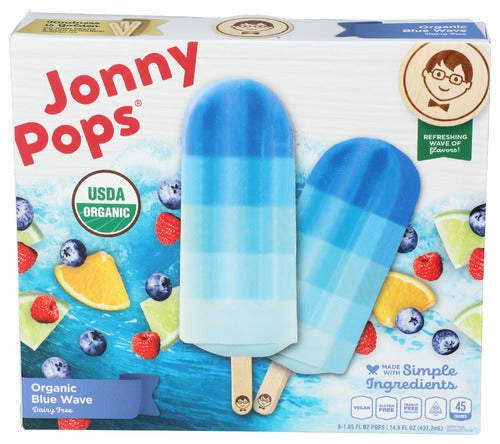 JONNYPOPS POPSICLE BLUE WAVE ORG - 14.8 OZ