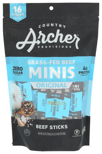 Country Archer 
Beef Sticks Original, 8 OZ.