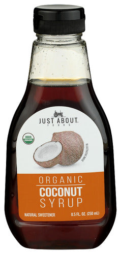 JUST ABOUT FOODS SYRUP COCONUT ORG - 8.5 FO