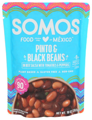 SOMOS BEANS PINTO & BLACK - 10 OZ