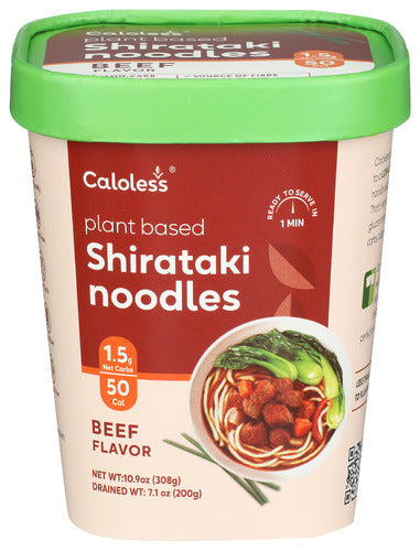 Caloless 
Shirataki Cup Noodl Beef, 10.9 OZ.
