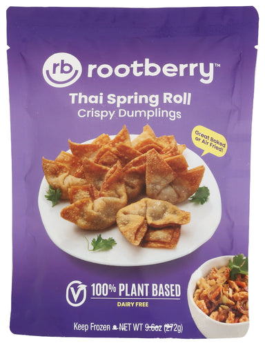 Rootberry Llc Dumplings Thai Sprng Rll, 9.6 OZ.