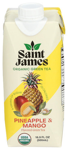 Saint James Brands Llc Tea Grn Pnpple Mango Org, 16 FO.
