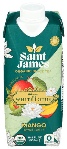 Saint James Brands Llc Tea Black Wl Mango Org, 16 FO