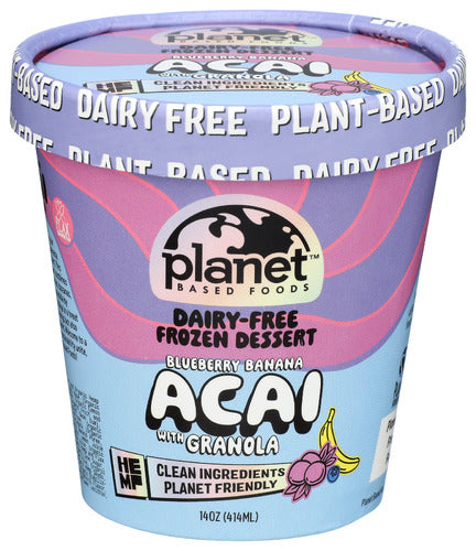 Planet Based Foods Ice Cream N Dar Acai Hmp, 14 OZ.