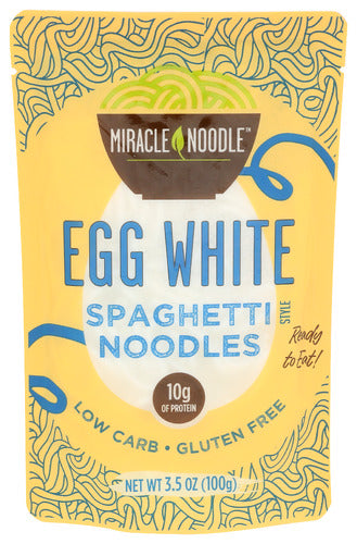 MIRACLE NOODLE NOODLE EGG WHT SPAGHETTI - 3.5 OZ