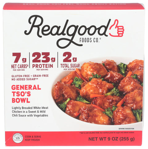 Real Good Foods Bowl Chkn General Tso, 9 OZ.