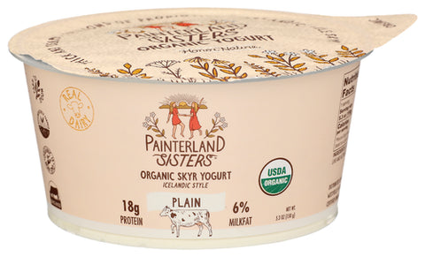 Painterland Sisters Yogurt Skyr Style Plain, 5.3 OZ.