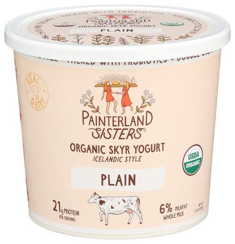 Painterland Sisters Yogurt Skyr Style Plain, 24 OZ.