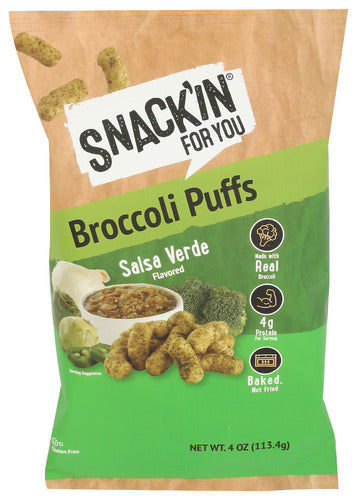 SNACKIN FOR YOU PUFFS BROCCOLI SLS VERDE - 4 OZ