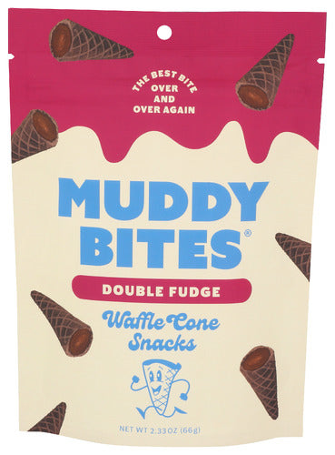 Muddy Bites Bites Wflcone Dbl Fudge, 2.33 OZ.