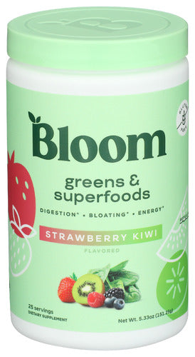 Bloom Nutrition 
Green Superfood Strwbry, 5.33 OZ.