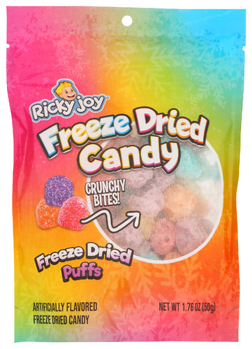 Ricky Joy Candy Freeze Dried Puffs, 1.76 OZ.