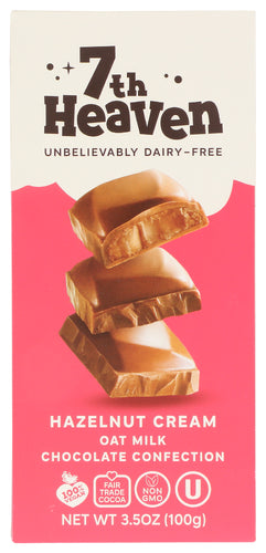 7Th Heaven 
Choc Bar Hazelnut Cream, 3.5 OZ.