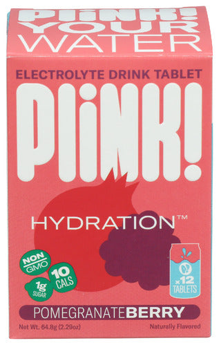 Plink Hydration Pomegrnte 12Ct, 1 BX.